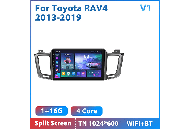 RD208 Android toyota rav4 2013-2019 1GB a 8GB RAM e 16GB a 128GB ROM com ou sem Carplay
