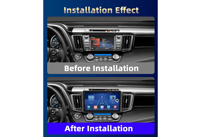 RD208 Android toyota rav4 2013-2019 1GB a 8GB RAM e 16GB a 128GB ROM com ou sem Carplay