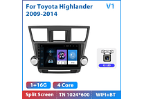 RD209 Android toyota highlander 2009-2014 1GB a 8GB RAM e 16GB a 128GB ROM com ou sem Carplay