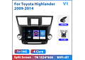 RD209 Android toyota highlander 2009-2014 1GB a 8GB RAM e 16GB a 128GB ROM com ou sem Carplay