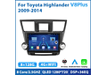 RD209 Android toyota highlander 2009-2014 1GB a 8GB RAM e 16GB a 128GB ROM com ou sem Carplay