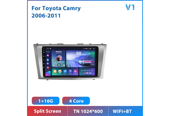 RD210 Android toyota camry 2006-2011 1GB a 8GB RAM e 16GB a 128GB ROM com ou sem Carplay