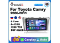 RD210 Android toyota camry 2006-2011 1GB a 8GB RAM e 16GB a 128GB ROM com ou sem Carplay