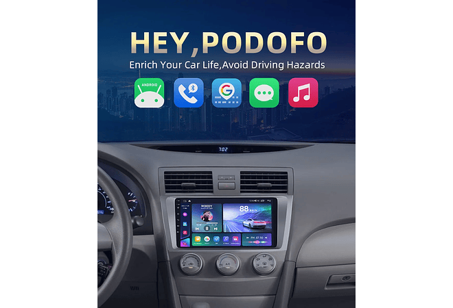 RD210 Android toyota camry 2006-2011 1GB a 8GB RAM e 16GB a 128GB ROM com ou sem Carplay