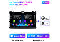 RD211 Android toyota land cruiser prado 120 2004-2009 1GB a 8GB RAM e 16GB a 128GB ROM com ou sem Carplay