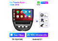 RD212 Android toyota aygo 2004-2014 1GB a 8GB RAM e 16GB a 128GB ROM com ou sem Carplay