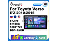 RD213 Android toyota Verso EZ Z 2010-2015 1GB a 8GB RAM e 16GB a 128GB ROM com ou sem Carplay