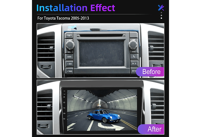 RD214 Android toyota tacoma 2005-2013 1GB a 8GB RAM e 16GB a 128GB ROM com ou sem CarplayGB a 8GB RAM e 16GB a 128GB ROM com ou sem Carplay