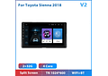 RD215 Android toyota sienna 2018 1GB a 8GB RAM e 16GB a 128GB ROM com ou sem Carplay