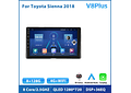 RD215 Android toyota sienna 2018 1GB a 8GB RAM e 16GB a 128GB ROM com ou sem Carplay
