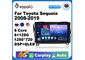 RD216 Android toyota sequoia 2008-2019 1GB a 8GB RAM e 16GB a 128GB ROM com ou sem Carplay