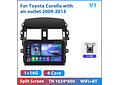 RD219 Android toyota corolla tuyere 2009-2013 1GB a 8GB RAM e 16GB a 128GB ROM com ou sem Carplay