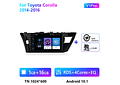 RD221 Android toyota corolla 2014-2016 1GB a 8GB RAM e 16GB a 128GB ROM com ou sem Carplay