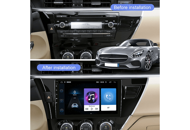 RD221 Android toyota corolla 2014-2016 1GB a 8GB RAM e 16GB a 128GB ROM com ou sem Carplay