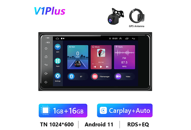 RD223 Android toyota coroa camry hiace previa corolla 1GB a 8GB RAM e 16GB a 128GB ROM com ou sem Carplayolla 1GB a 8GB RAM e 16GB a 128GB ROM com ou sem Carplay