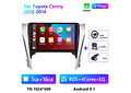RD224 Android toyota camry 2012-2014 1GB a 8GB RAM e 16GB a 128GB ROM com ou sem Carplay