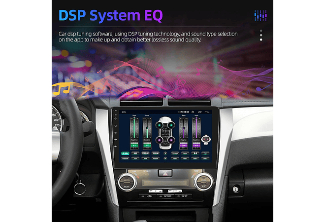 RD224 Android toyota camry 2012-2014 1GB a 8GB RAM e 16GB a 128GB ROM com ou sem Carplay