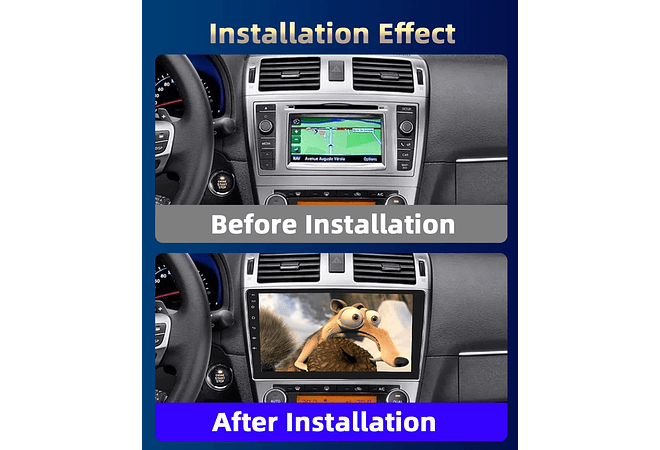 RD225 Android toyota avensis 2002-2008 1GB a 8GB RAM e 16GB a 128GB ROM com ou sem Carplaya 8GB RAM e 16GB a 128GB ROM com ou sem Carplay