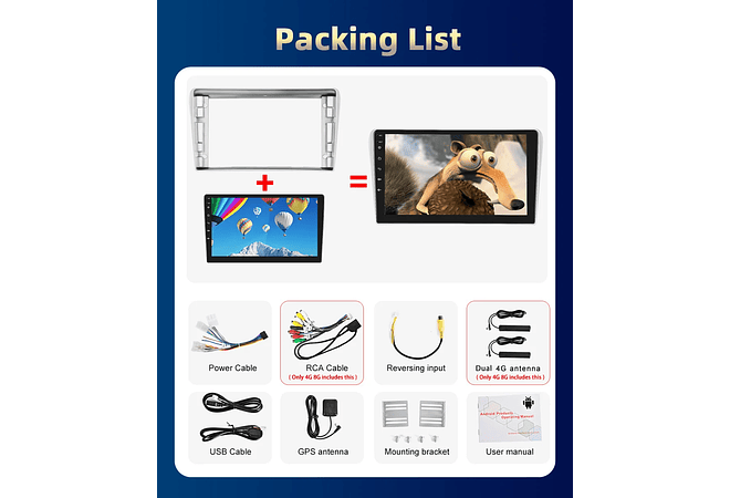 RD225 Android toyota avensis 2002-2008 1GB a 8GB RAM e 16GB a 128GB ROM com ou sem Carplaya 8GB RAM e 16GB a 128GB ROM com ou sem Carplay