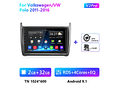 RD227 Android volkswagen Polo 2011-2016 1GB a 8GB RAM e 16GB a 128GB ROM com ou sem Carplaya 8GB RAM e 16GB a 128GB ROM com ou sem Carplay