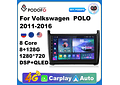 RD227 Android volkswagen Polo 2011-2016 1GB a 8GB RAM e 16GB a 128GB ROM com ou sem Carplaya 8GB RAM e 16GB a 128GB ROM com ou sem Carplay