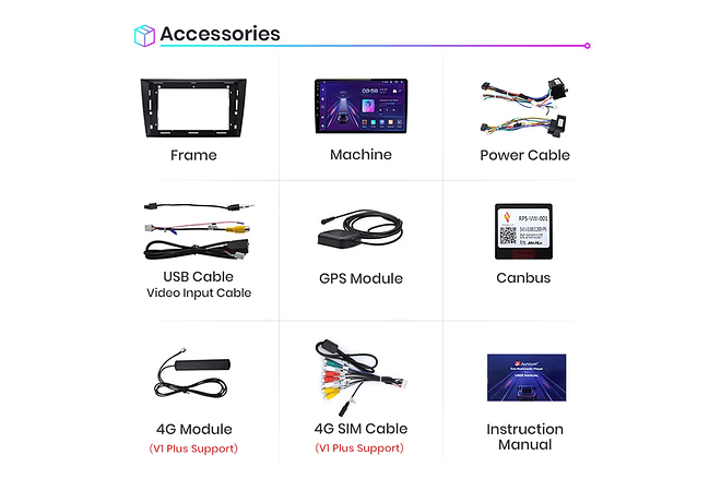 RD229 Android Volkswagen golf 6 2002-2013 1GB a 8GB RAM e 16GB a 128GB ROM com ou sem Carplay