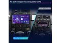 RD230 Android Volkswagen touareg 2002-2010 1GB a 8GB RAM e 16GB a 128GB ROM com ou sem Carplay