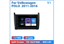 RD232 Android volkswagen Polo 2011-2016 1GB a 8GB RAM e 16GB a 128GB ROM com ou sem Carplay