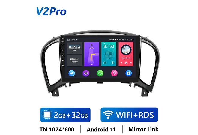 RD233 Android Nissan juke yf15 2010-2014 1GB a 8GB RAM e 16GB a 128GB ROM com ou sem Carplay1GB a 8GB RAM e 16GB a 128GB ROM com ou sem Carplay