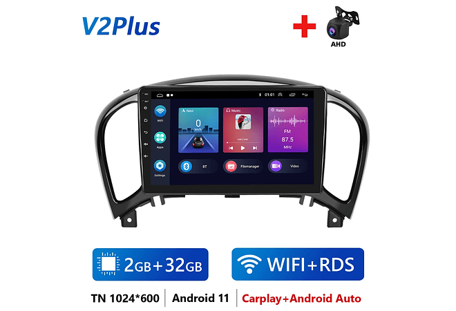 RD233 Android Nissan juke yf15 2010-2014 1GB a 8GB RAM e 16GB a 128GB ROM com ou sem Carplay1GB a 8GB RAM e 16GB a 128GB ROM com ou sem Carplay