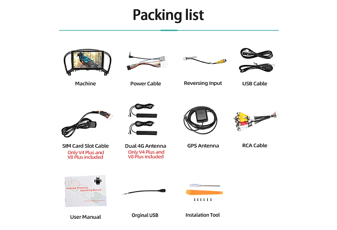 RD233 Android Nissan juke yf15 2010-2014 1GB a 8GB RAM e 16GB a 128GB ROM com ou sem Carplay1GB a 8GB RAM e 16GB a 128GB ROM com ou sem Carplay