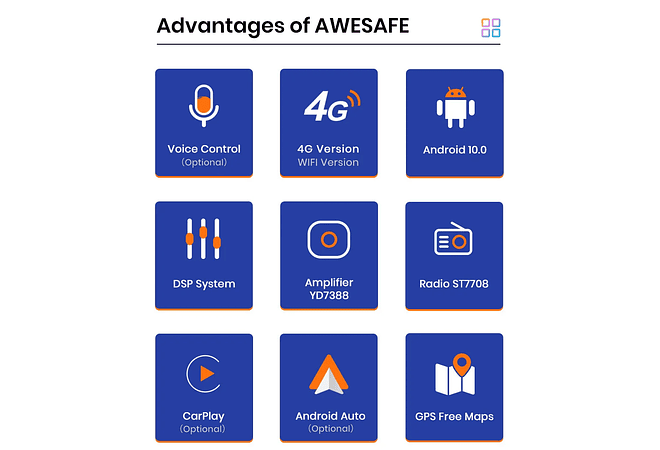 RD234 Android Volvo X60 2011-2014 1GB a 8GB RAM e 16GB a 128GB ROM com ou sem Carplay