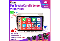 RD236 Android toyota corolla Verso 2004-2010 1GB a 8GB RAM e 16GB a 128GB ROM com ou sem CarplayGB RAM e 16GB a 128GB ROM com ou sem Carplay