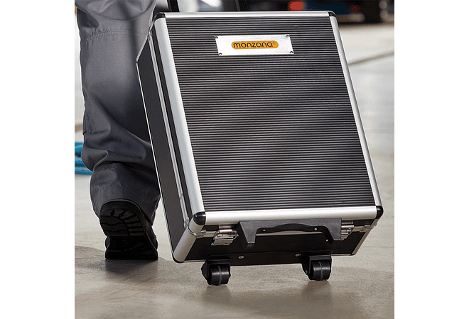 Monzana Mala de ferramentas com 899 peças caixa de ferramentas com cabo telescópico e rodas