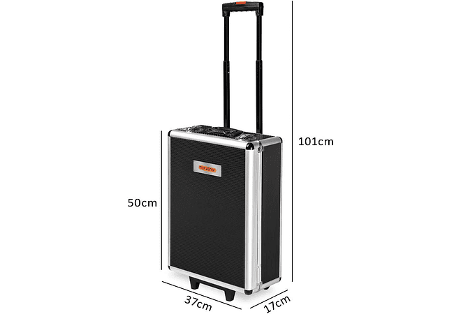 Monzana Mala de ferramentas com 899 peças caixa de ferramentas com cabo telescópico e rodas