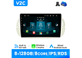 RD092 Android Fiat 500 2007-2014 1GB a 8GB RAM e 16GB a 128GB ROM com ou sem Carplay