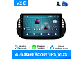 RD092 Android Fiat 500 2007-2014 1GB a 8GB RAM e 16GB a 128GB ROM com ou sem Carplay