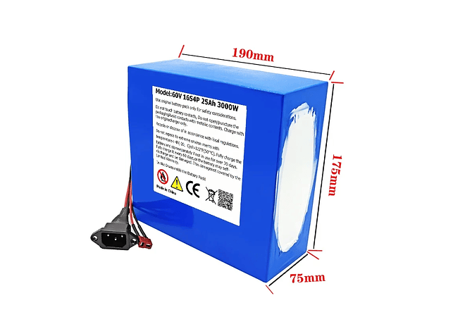 IMP0002 Bateria scooter moto eletrica 60v desde 20ah 25ah 30ah 40ah 50ah com carregador