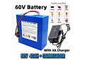 IMP0002 Bateria scooter moto eletrica 60v desde 20ah 25ah 30ah 40ah 50ah com carregador