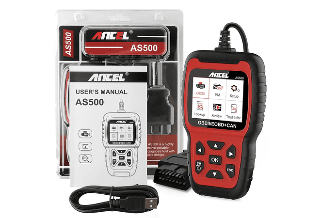 IMP0008 Ancel AS500 OBD2 Ferramenta de diagnóstico OBD 2 do motor do carro
