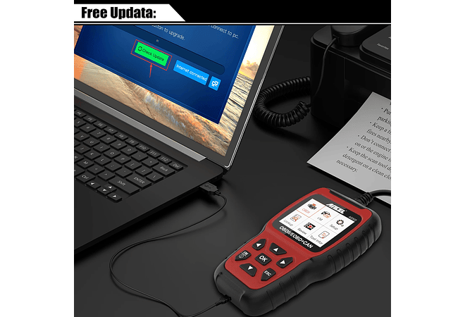 IMP0008 Ancel AS500 OBD2 Ferramenta de diagnóstico OBD 2 do motor do carro