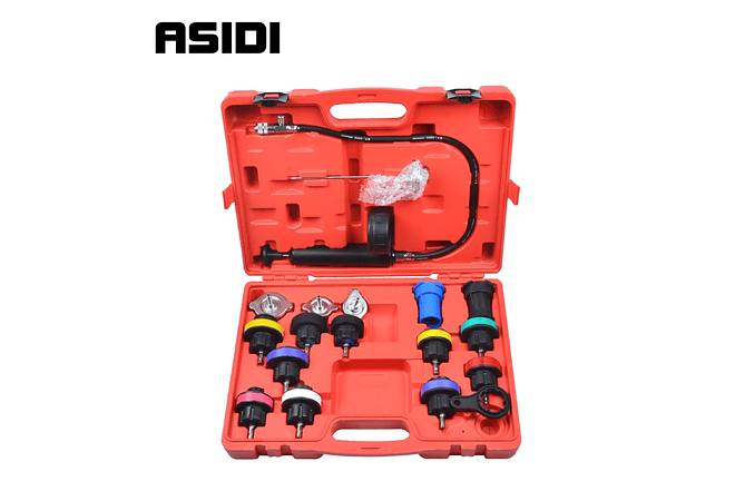 IMP0015- Testador de pressão de radiador, esfriamento mestre com kits de purga e recarga
