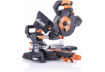 IMP0016- Evolution Serra de esquadria deslizante de 185 mm (R185SMS+) de Evolution com corte multimaterial; bisel de 45°, mitra de 50°; guia a laser. 