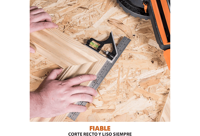 IMP0016- Evolution Serra de esquadria deslizante de 185 mm (R185SMS+) de Evolution com corte multimaterial; bisel de 45°, mitra de 50°; guia a laser. 