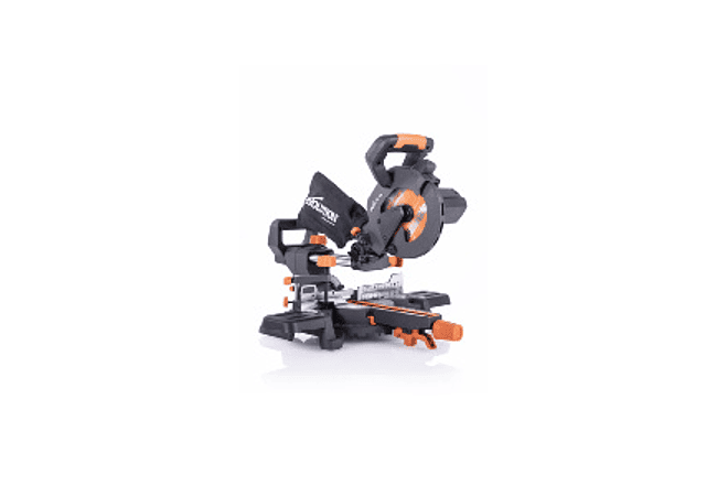 IMP0016- Evolution Serra de esquadria deslizante de 185 mm (R185SMS+) de Evolution com corte multimaterial; bisel de 45°, mitra de 50°; guia a laser. 