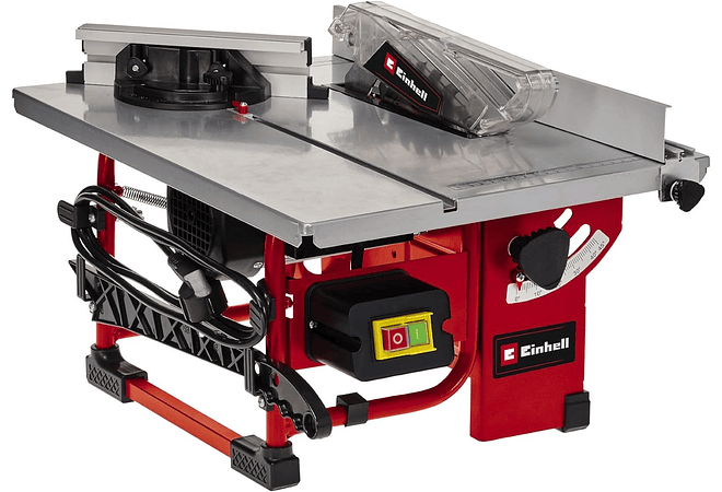 IMP0020- Einhell TH-TS 820 - Mesa de corte (800 W, lâmina de serrilha: diâmetro 200 x 16, 24 dentes) cor vermelha