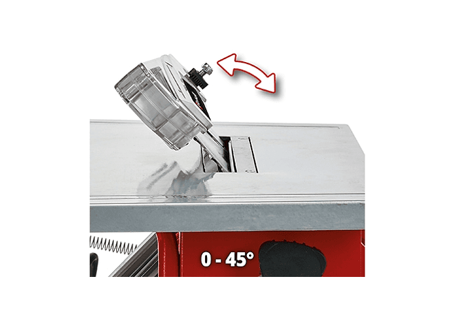 IMP0020- Einhell TH-TS 820 - Mesa de corte (800 W, lâmina de serrilha: diâmetro 200 x 16, 24 dentes) cor vermelha