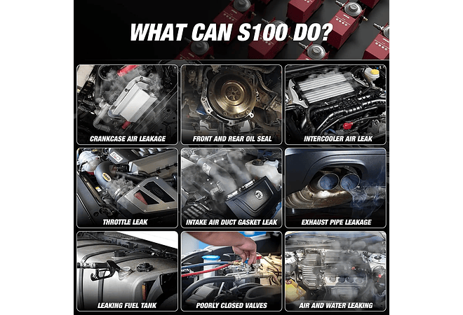 IMP0033 - Detetor de Fuga de Fumo de automóvel Ancel s100 