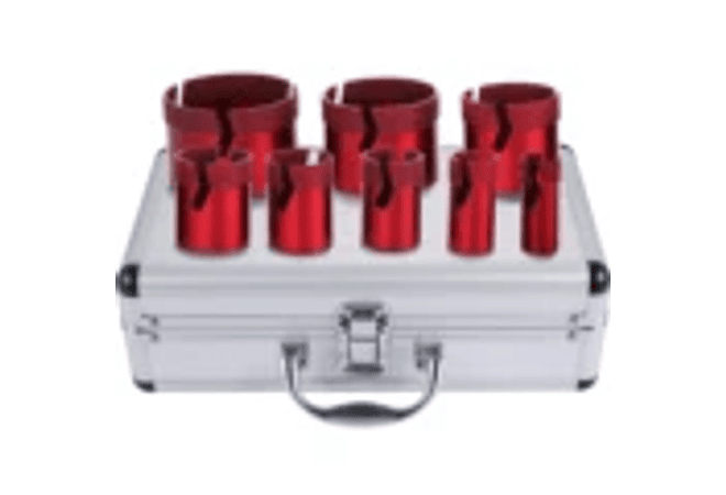 IMP0029- Broca de Diamante VEVOR 8 pces porcelana, mármore, granito etc.