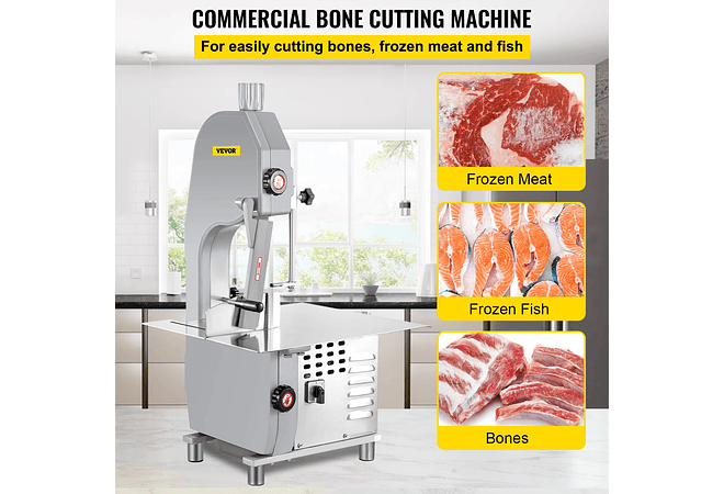 IMP0037- Máquina de corte profissional elétrica de carne/osso - VEVOR